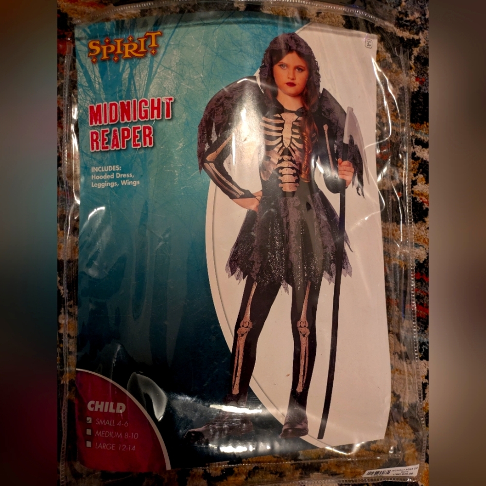 Spirit Midnight Reaper Costume (Small 4/6 girl)
